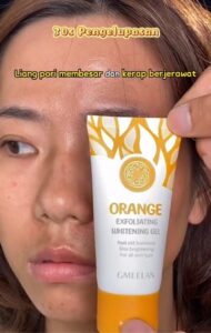 Orange Exfoliating Whitening Gel By GMEELAN Review